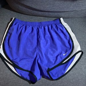 Purplish-blue Nike shorts